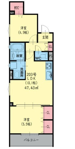 クリエオーレ御厨東の間取り