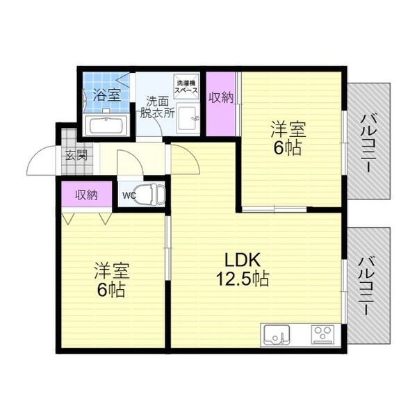 サンライツ河原町の間取り