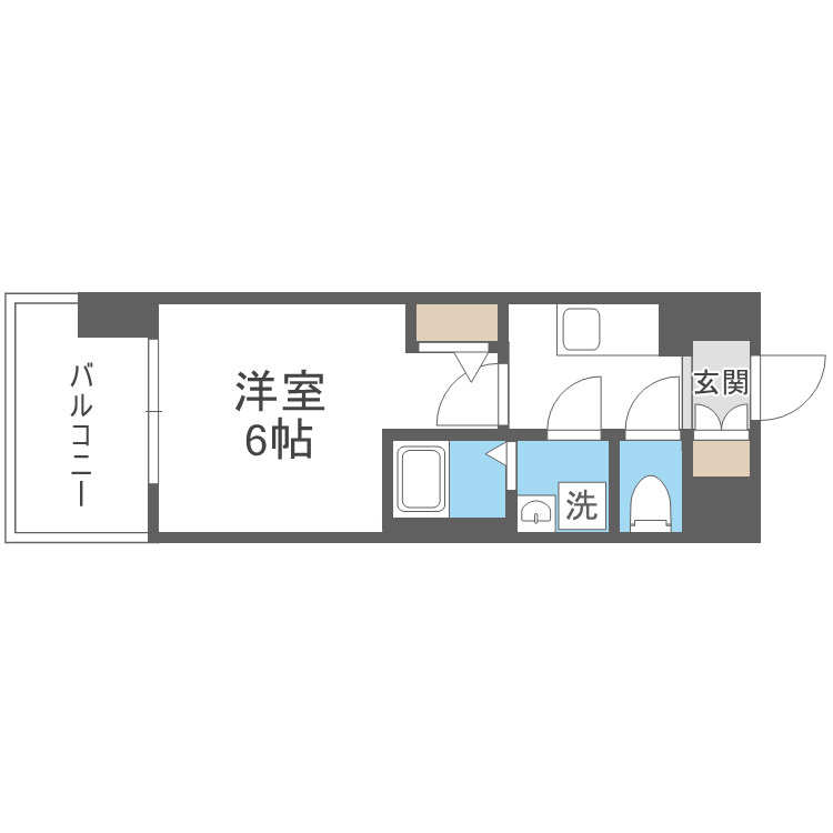 大阪市浪速区塩草３丁目の賃貸マンションの間取り