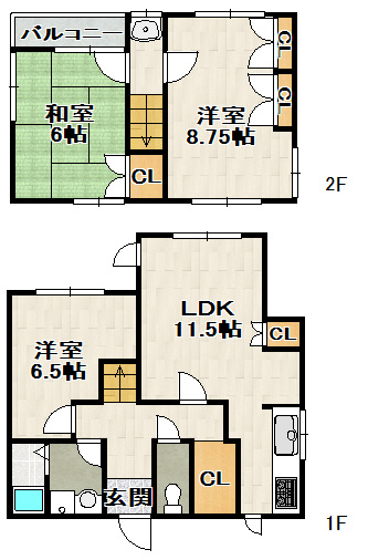 桜ガ丘戸建の間取り