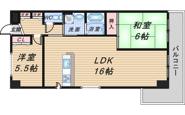 エクロール北久の間取り