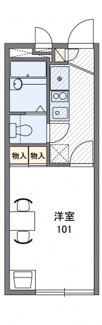 【間取り】 | レオパレスアズミール | 画像2