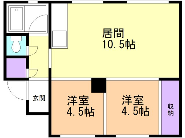 スワンマンションの間取り