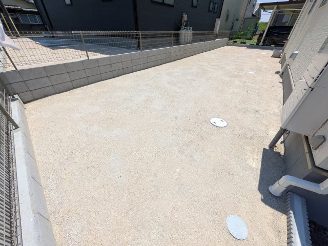 第1　常総市中妻町　新築戸建て　1号棟の庭