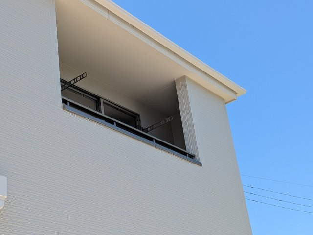 第1　常総市中妻町　新築戸建て　1号棟のバルコニー