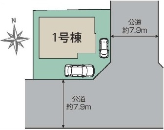 牛久市南7丁目　17期　新築戸建ての区画図|区画図です♪
