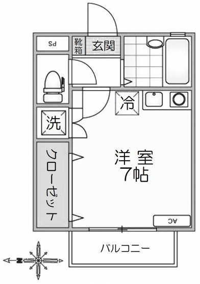 【間取り】 | メゾン石神Ⅱ　15607