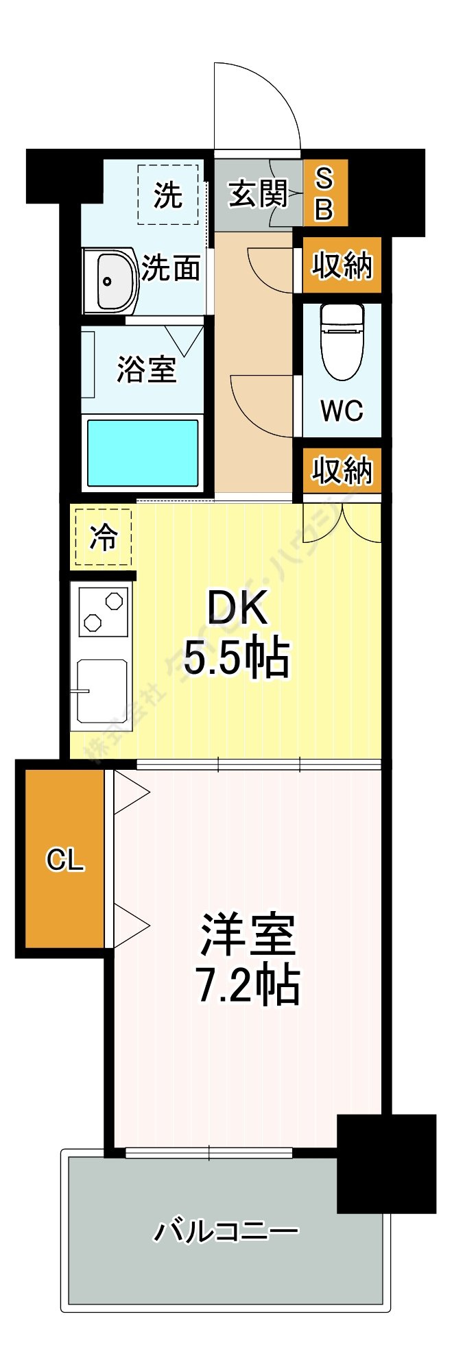 ニッケノーブルハイツ江坂の間取り