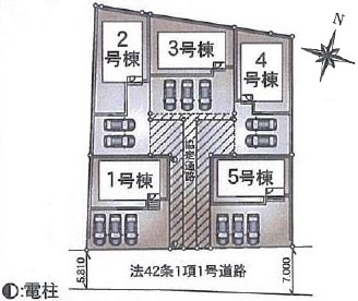 常総市水海道諏訪町　第3　新築戸建て　3号棟の区画図|区画図です♪
