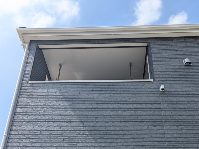 常総市水海道諏訪町　第3　新築戸建て　5号棟のバルコニー