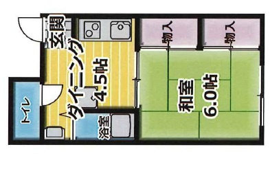 OKマンションの間取り
