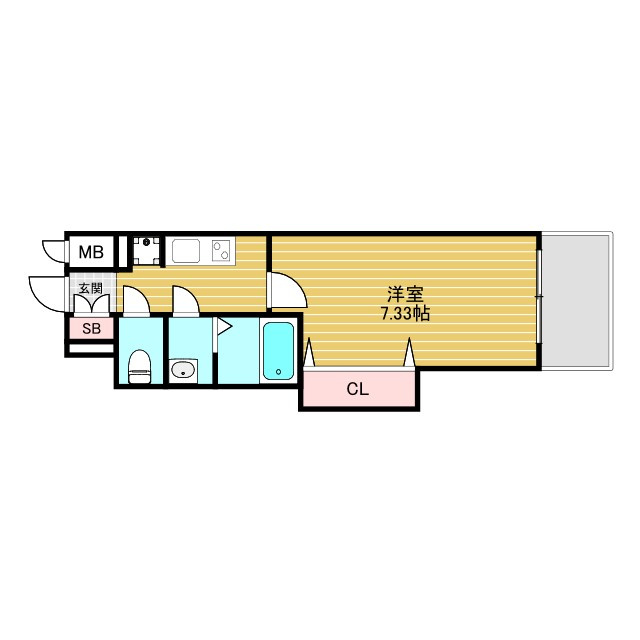 Luxe新大阪SOUTHの間取り