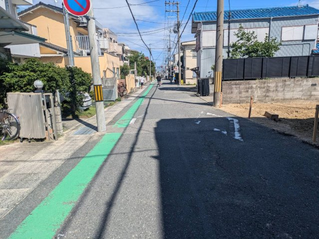 上ケ原三番町　土地の前面道路含む現地写真