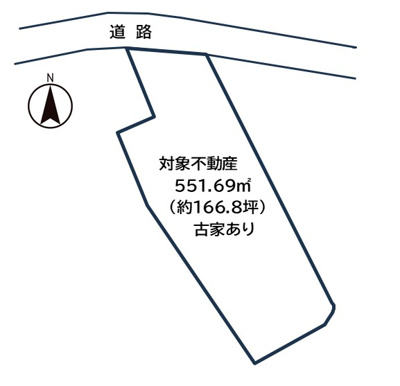 【外観】 | 姫路市山田町南山田　建築条件なし土地　　 | 道路東側。辺はのどかな田園風景です。南約50mで国道「小野香寺線」とアクセスも良好です。
