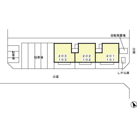 クレッシェンドの駐車場