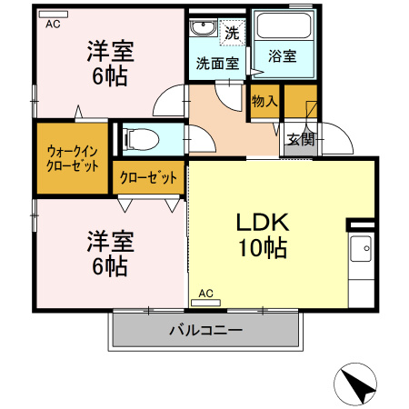 クレッシェンドの間取り