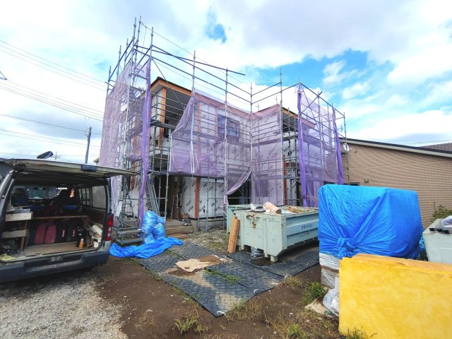 【外観】 | テラシエ高崎市棟高町1期ー② | （建築中現地）