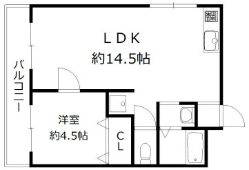 サンハイツ大領の間取り