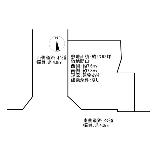和泉市伏屋町3丁目土地の土地図