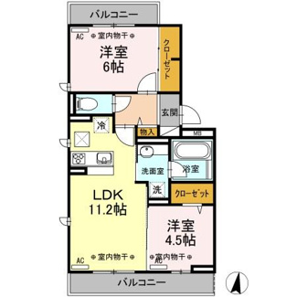 【間取り】 | キャトルセゾン　A