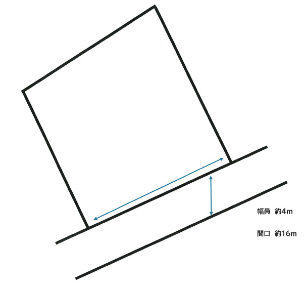 片縄西4丁目土地の区画図