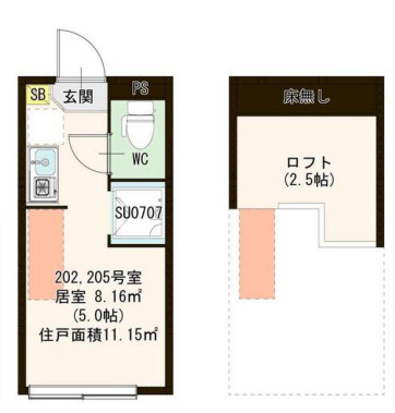 Luana蒲田の間取り