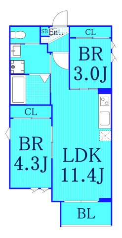 ＲＥＧＡＬＥＳＴ新丸子の間取り