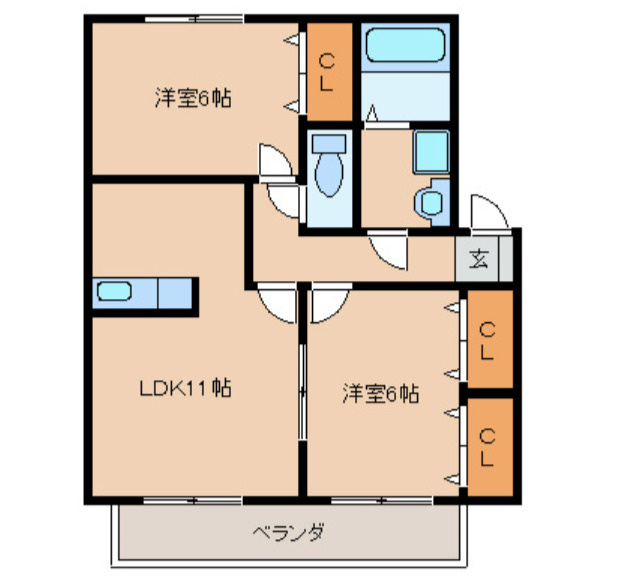 ラヴィーンコートの間取り