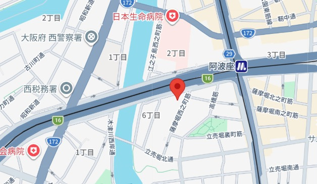 プレサンス立売堀パークシティのエントランス