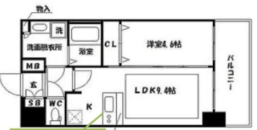 プレサンス立売堀パークシティの間取り
