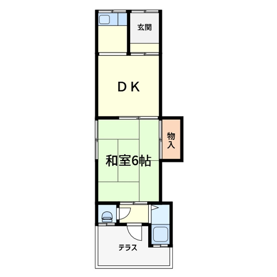 【間取り】 | 藤田アパート西棟