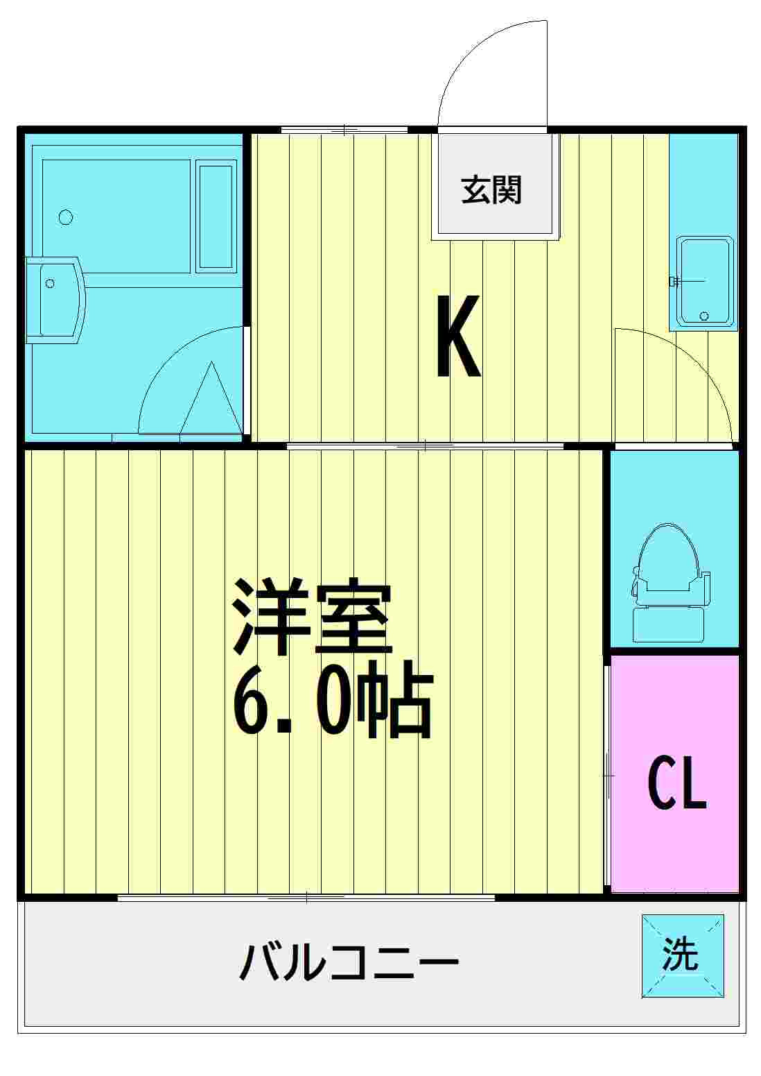 ミロクハイツⅡの間取り
