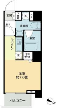 ＫＤＡ　ＳＨＩＮＡＧＡＷＡ　ＯＳＡＫＩの間取り