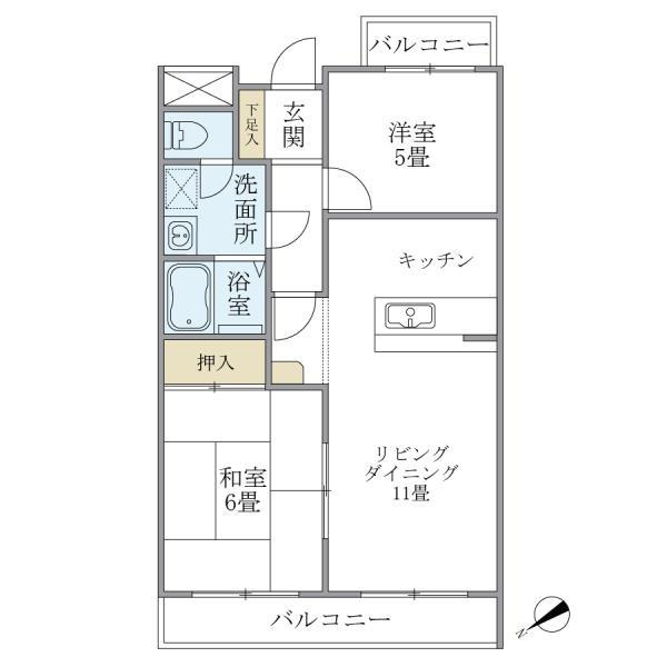 ヒルハイツ妙蓮寺の間取り
