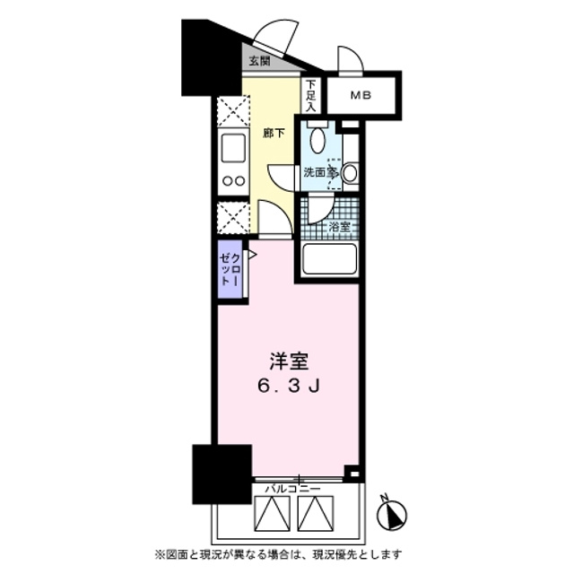 新品家具付きマンション高輪16(KaGood東京)の間取り|※間取りと異なる場合は現状を優先します。