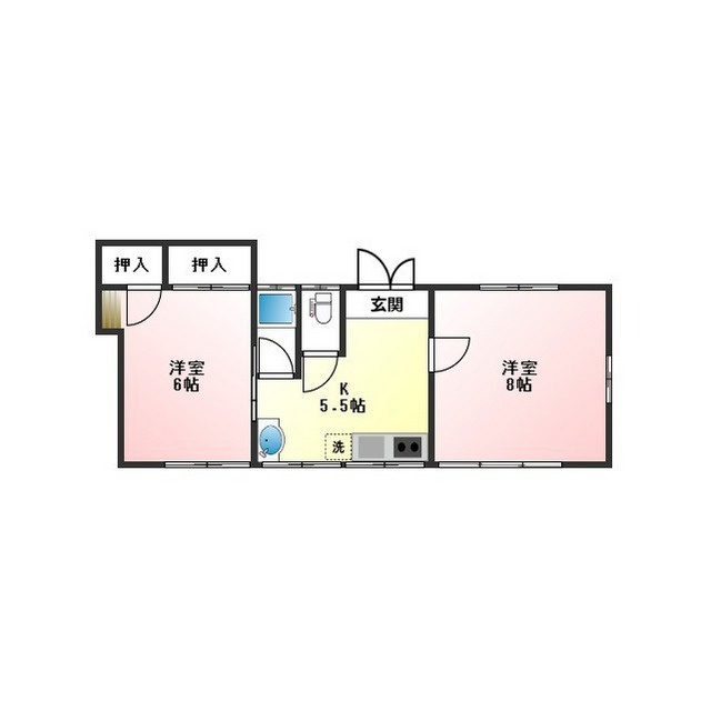 芝原西町1丁目貸家の間取り