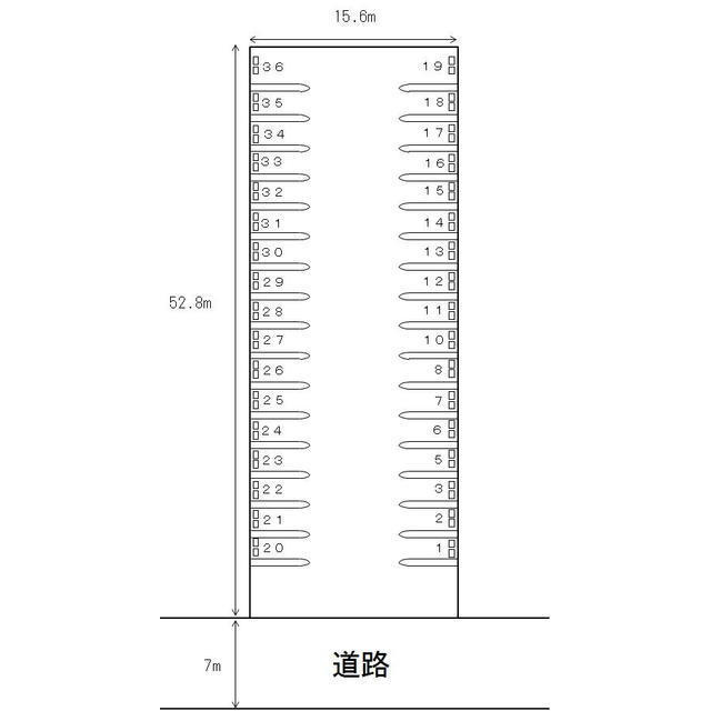 岐阜市南鶉７丁目の駐車場の間取り