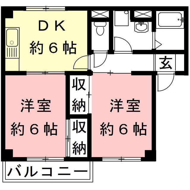 クレセントイワイの間取り