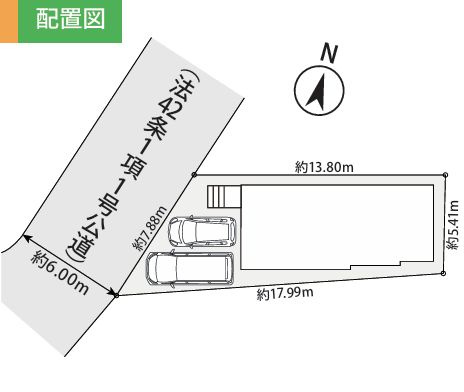 南区上鶴間3丁目新築戸建て　3期№1の区画図|区画図「南区上鶴間3丁目新築戸建て」