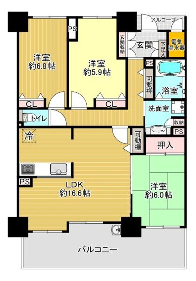 【間取り】 | リバティパーク枚方D棟