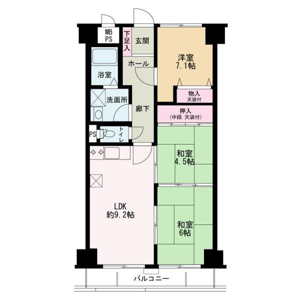 マスターズ・エル岩出の間取り