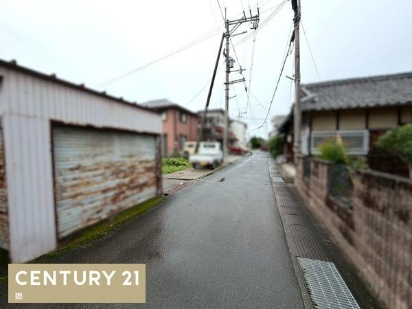 紀の川市名手市場　土地の前面道路含む現地写真