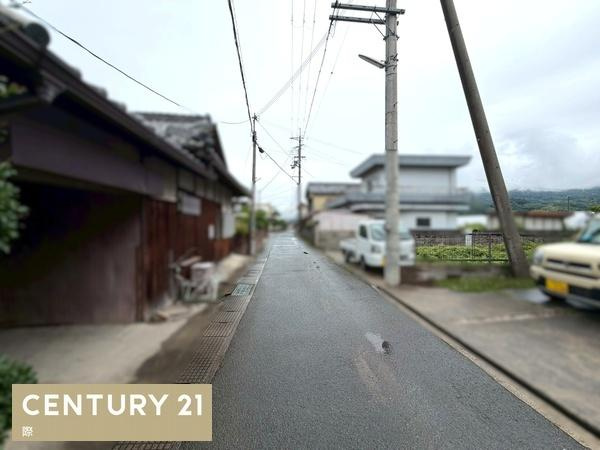 紀の川市名手市場　土地の前面道路含む現地写真