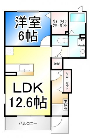 ガーデンハウス朝日山　Aの間取り