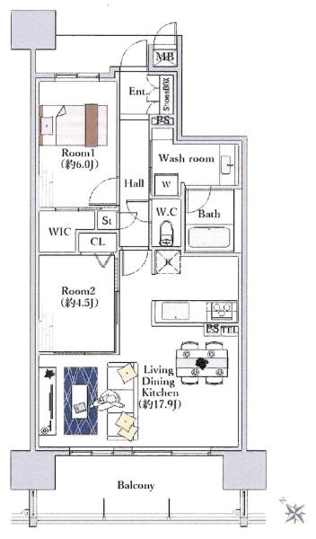 リコット東岡崎の間取り|間取り図です