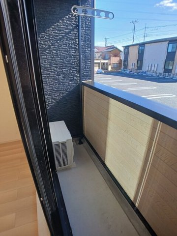プレッソ高崎Ｂのバルコニー|広々としたバルコニーです