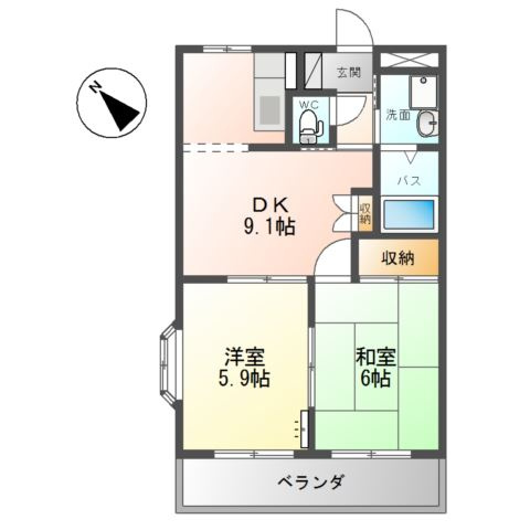 ルミナスハイムの間取り