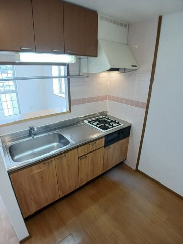 ディアコートＢのキッチン|使いやすいキッチンです