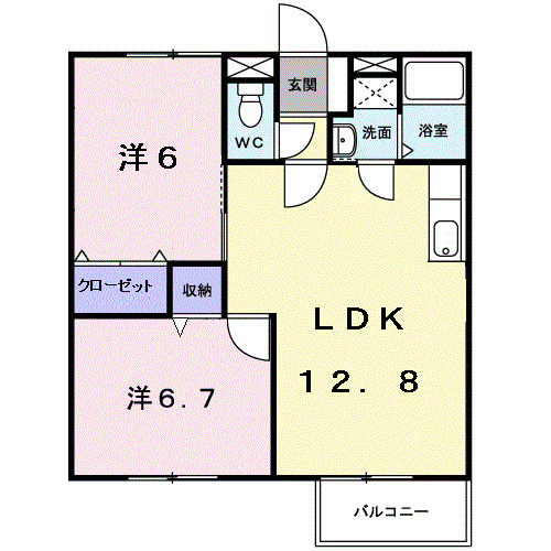 ツインヒルズ　Ｃの間取り