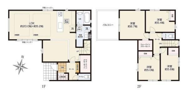 大和市中央林間西２丁目の新築一戸建